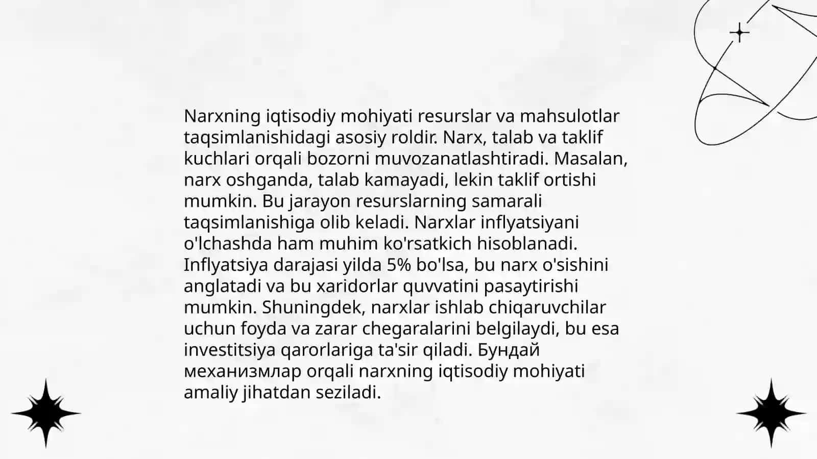Narxning mohiyati va shakillanish xususiyatlari 3