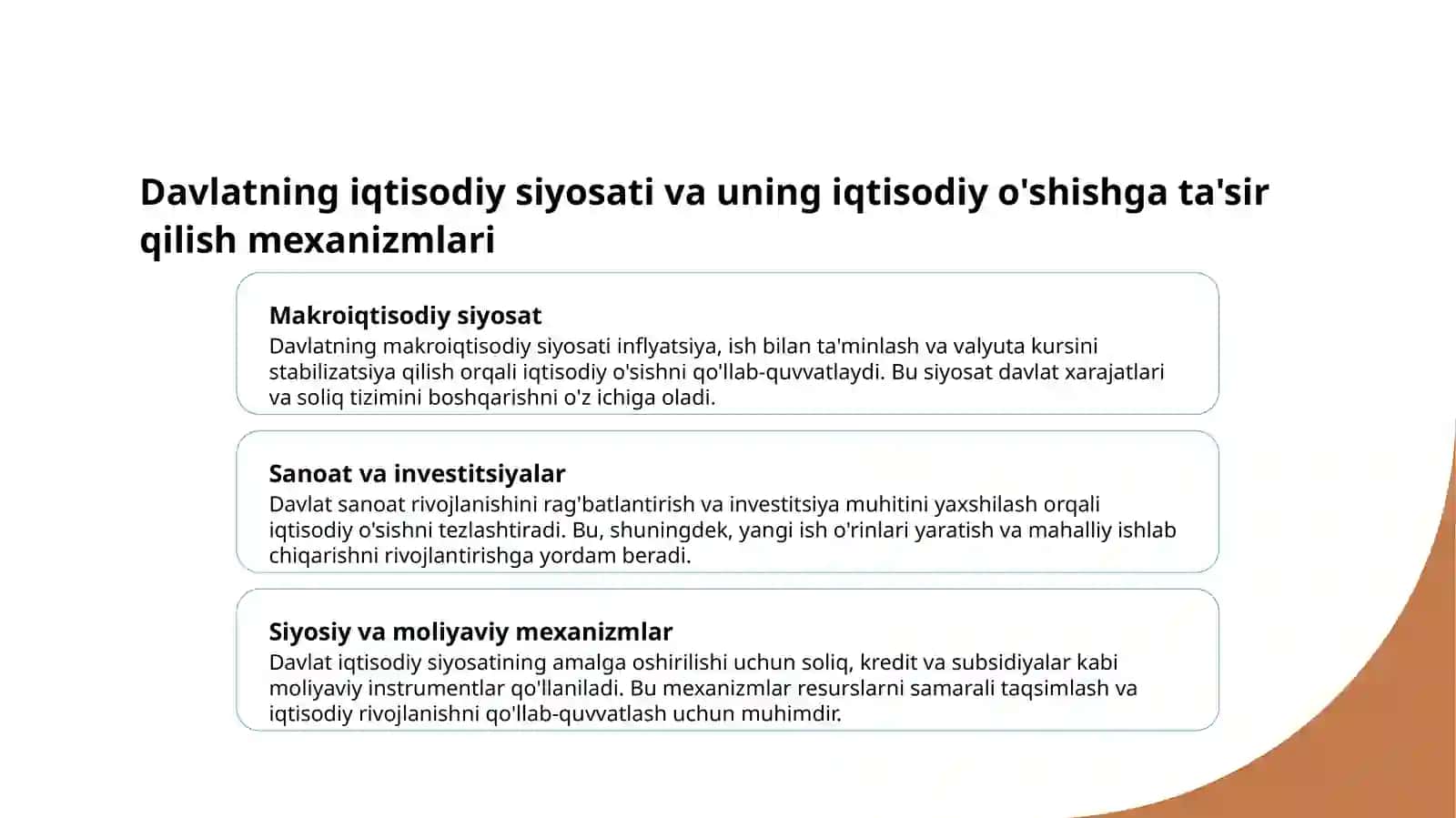 Davlatning iqtisodiy ro’li 3