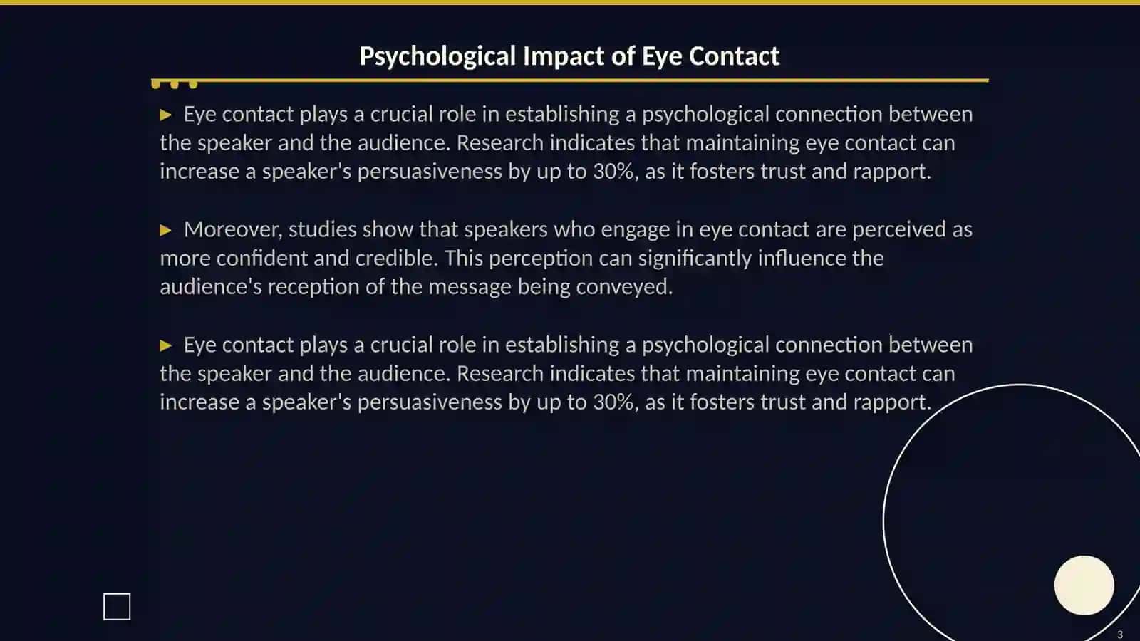 Importance of eye contact in public speaking 3