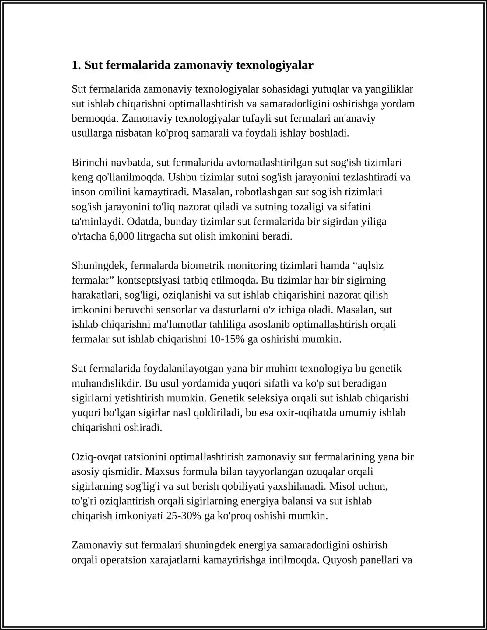 SUT SHAKARI OLISH TEXNOLOGIYASI 3