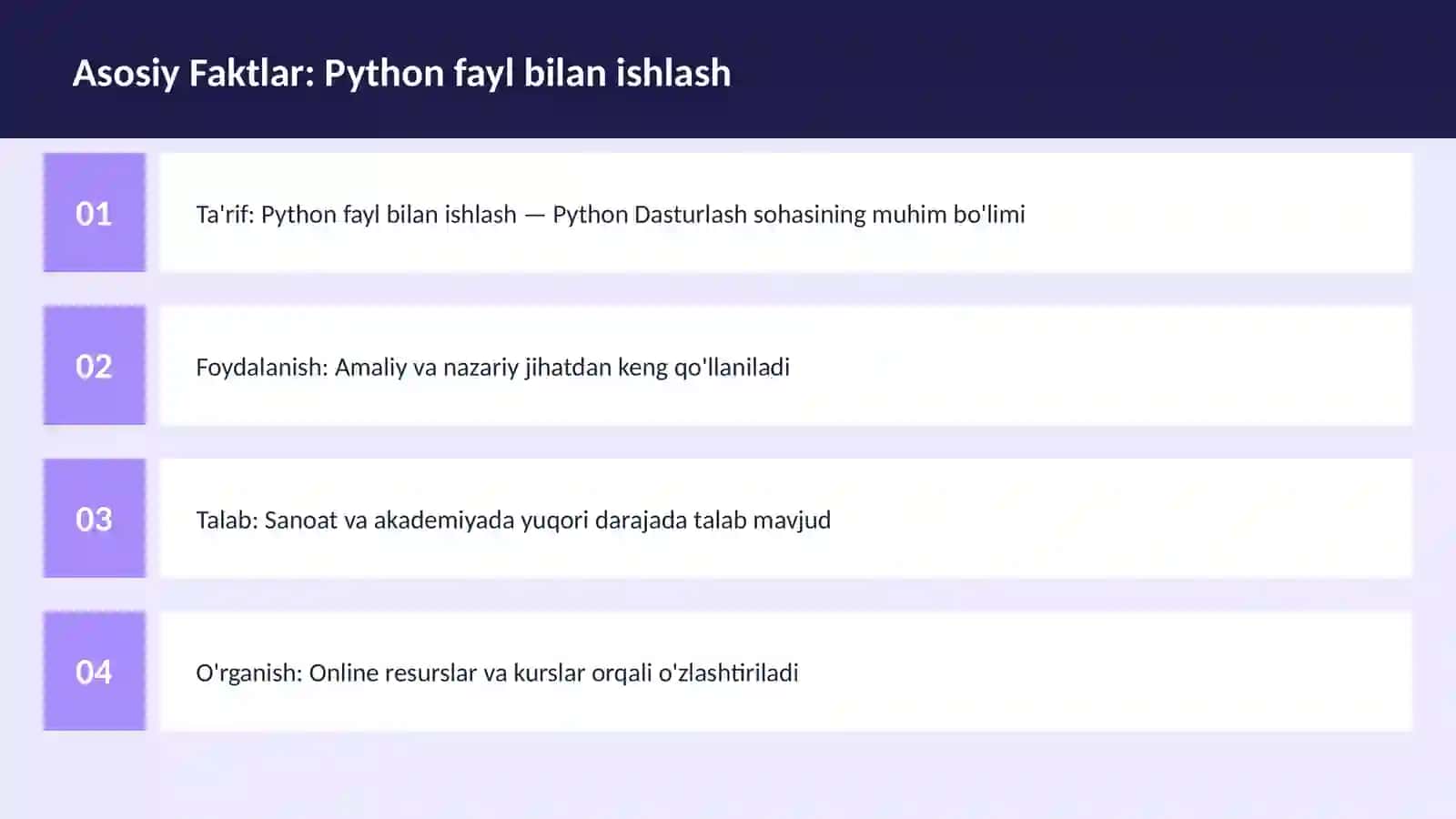 PYTHON DASTURLASH 3