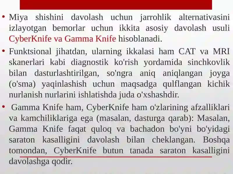 Gamma-pichoq va CyberKnife 3