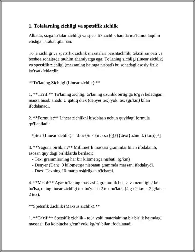 TIKUVCHILIK MATERIALLARINING FIZIK XOSSALARI 3
