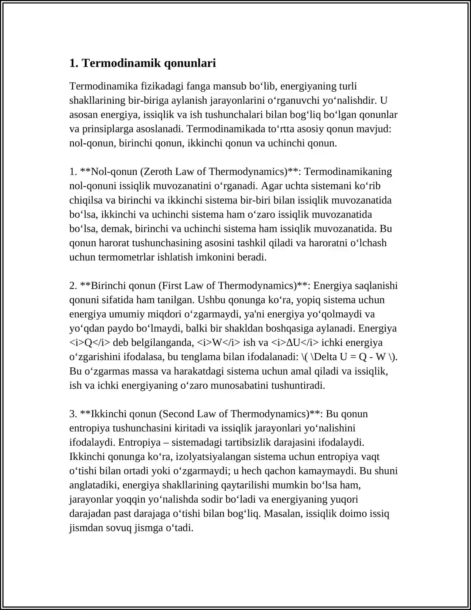 QAYTMAS JARAYONLARNING TERMODINAMIKASI 3