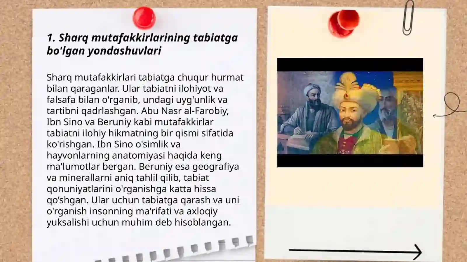Sharq muatafakkirlarining tabiat va uning inson hayotidagi qarashlari 3