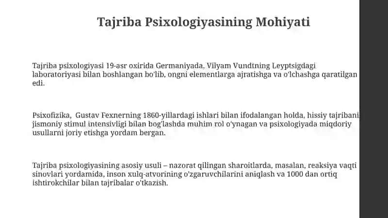 Tajriba Psixologiyasi Ta'rifi 3