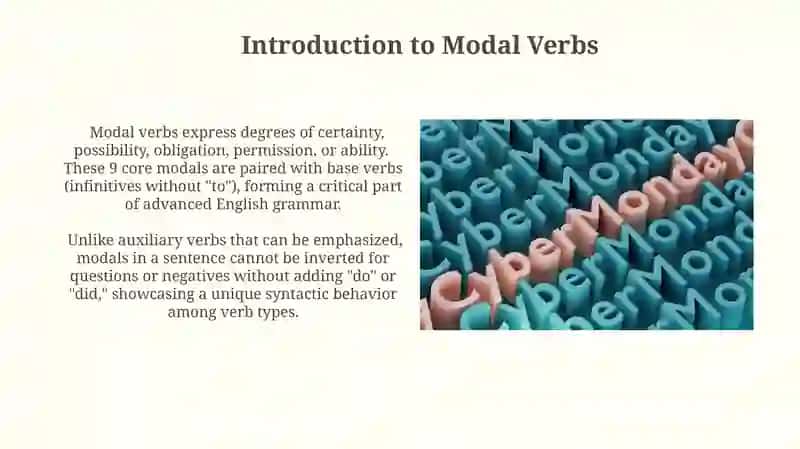 Modal Verbs in the Past Tense 3