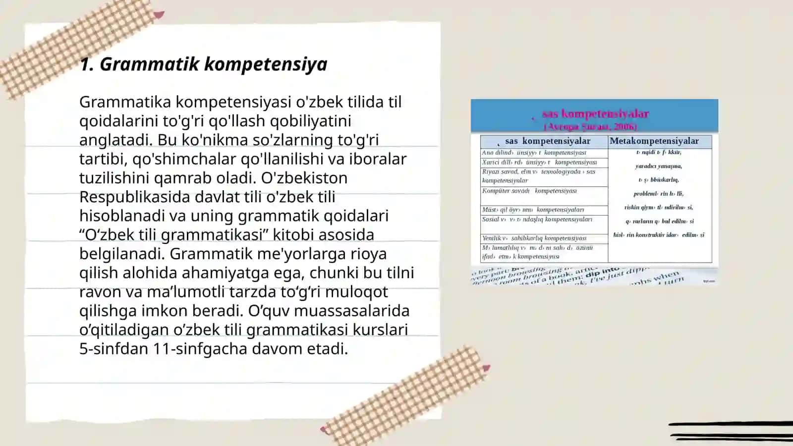 Grammatik kompetensiya 3