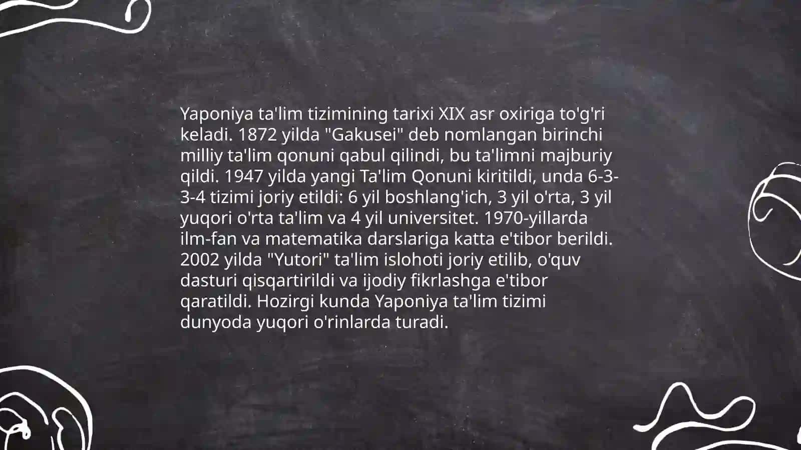 Yaponiya ta'lim tizimi 3
