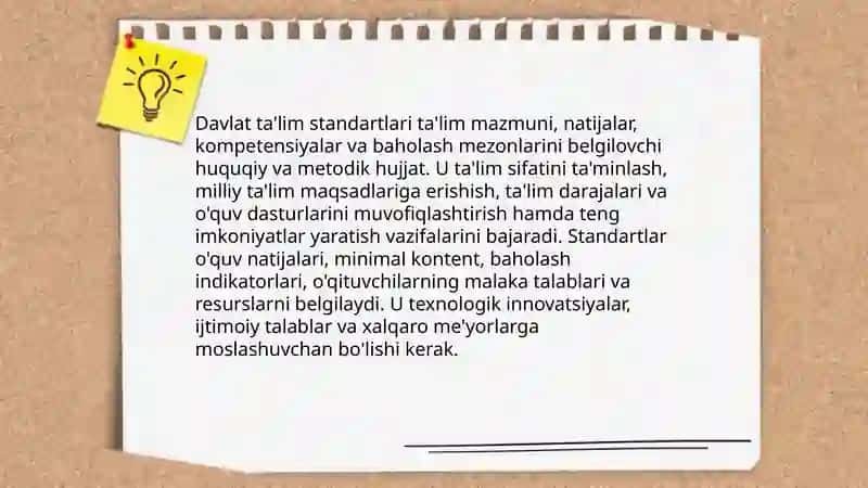 Davlat ta'lim standartlari 3