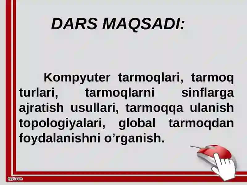 Kompyuter tarmoqlari va ularning turlari. 3