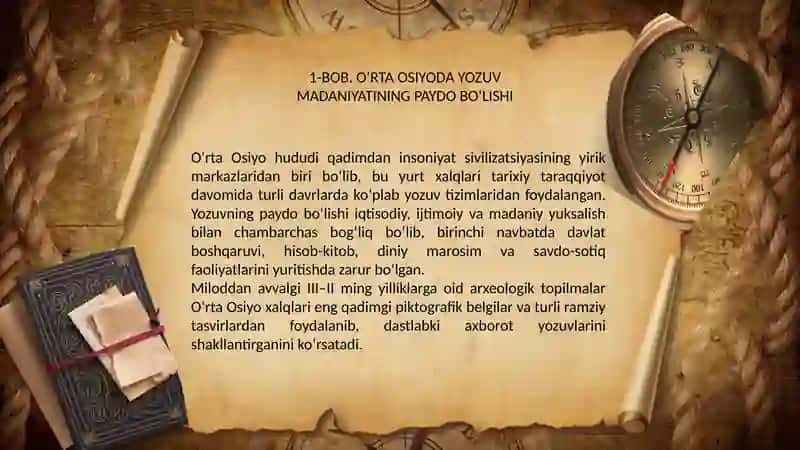 O‘RTA OSIYO MADANIYATI VA TARIXIDAGI AHAMIYATI 3