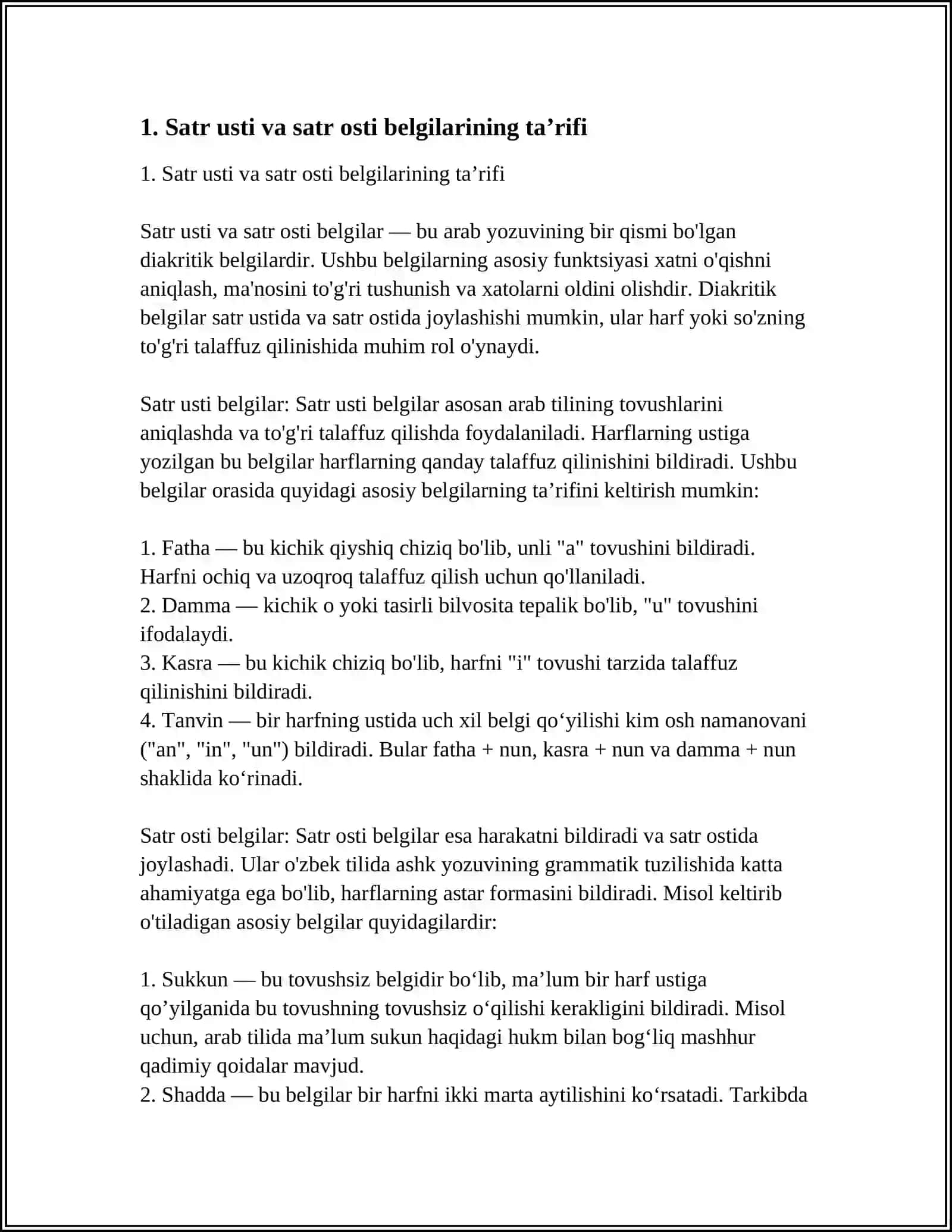 SATR USTI VA SATR OSTI BELGILARI 3