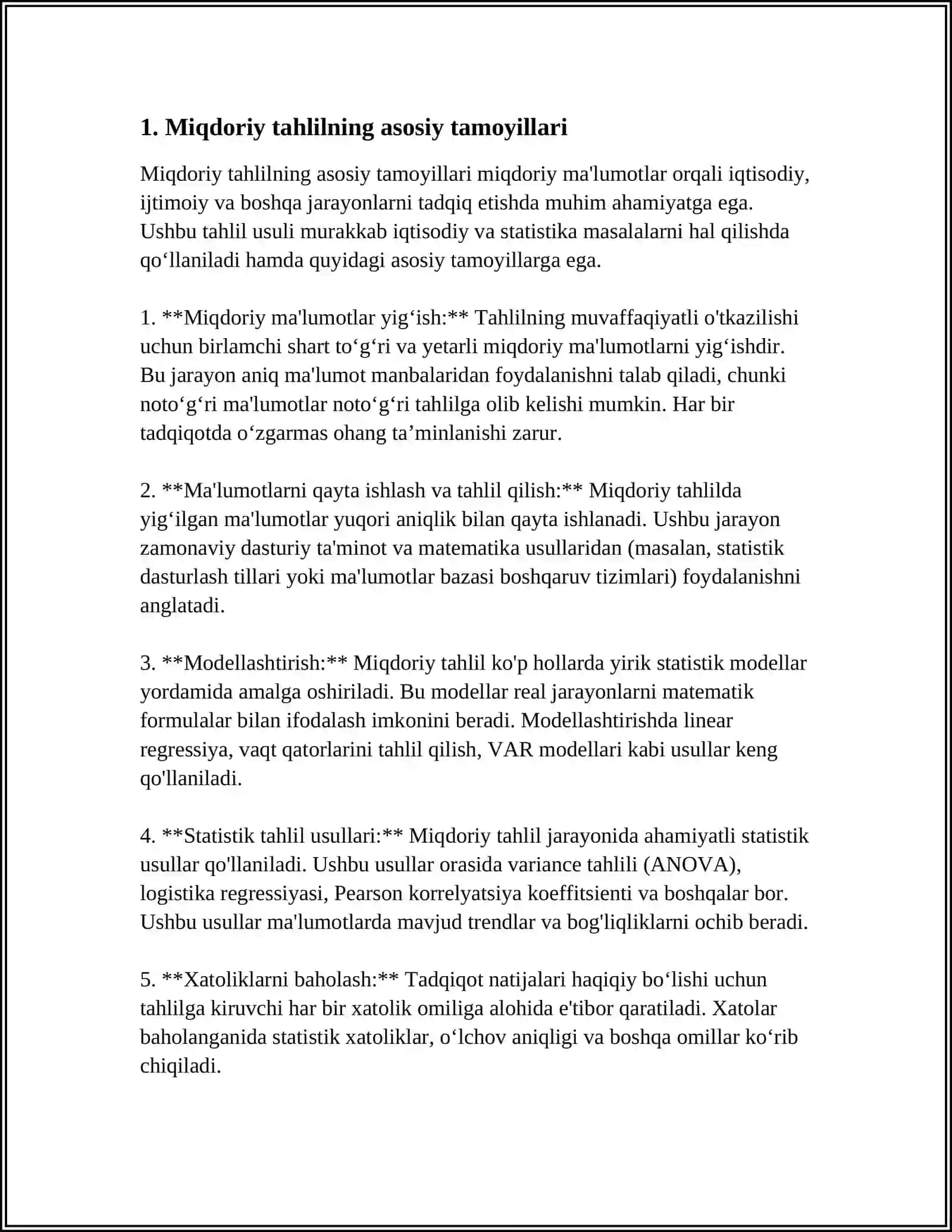 MIQDOR ANALIZ USULI 3