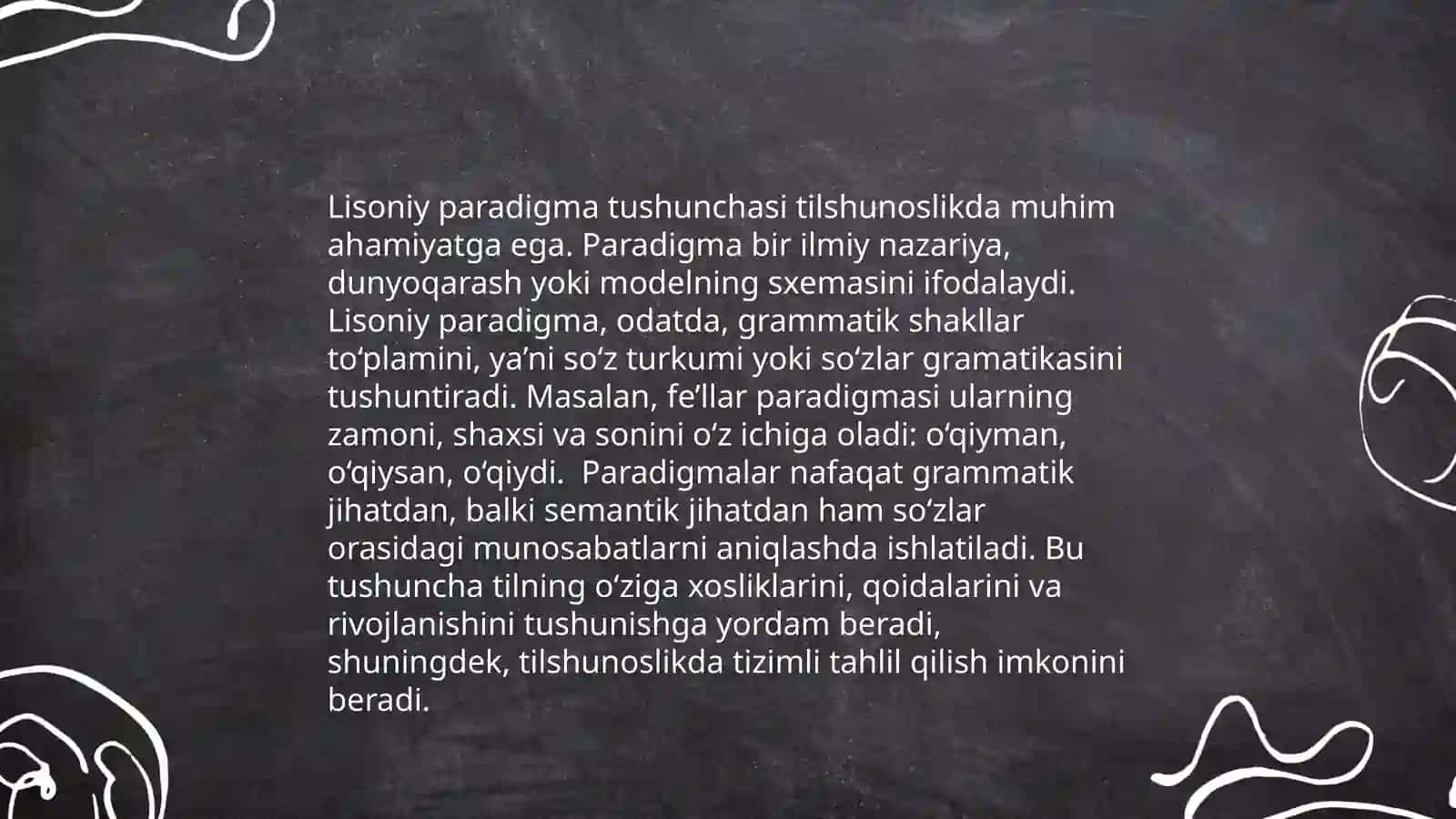 Lisoniy paradigma va lisoniy tasnif 3