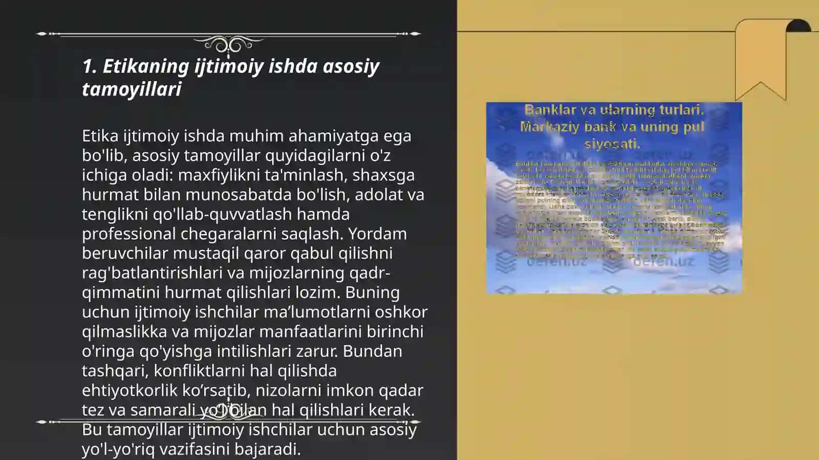 Etika ijtimoiy ishda asosiy tamoyillari 3