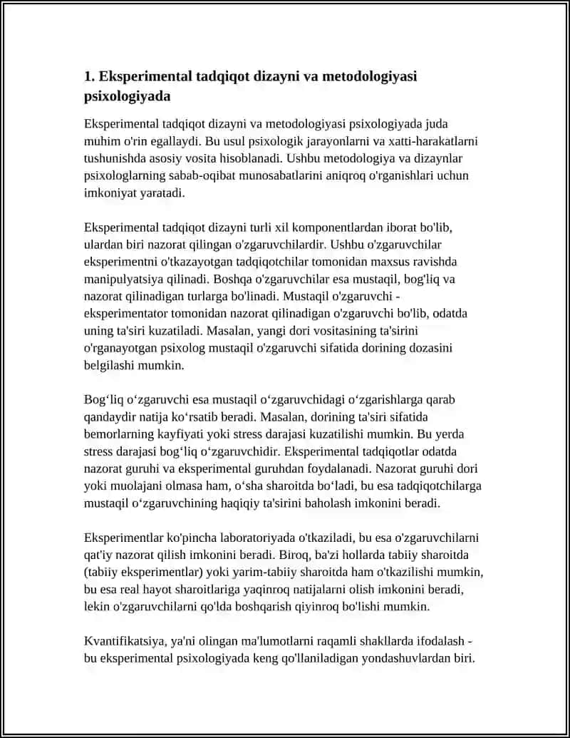 HOZIRGI ZAMON PSIXOLOGIYASINING TADQIQOT METODLARI 3