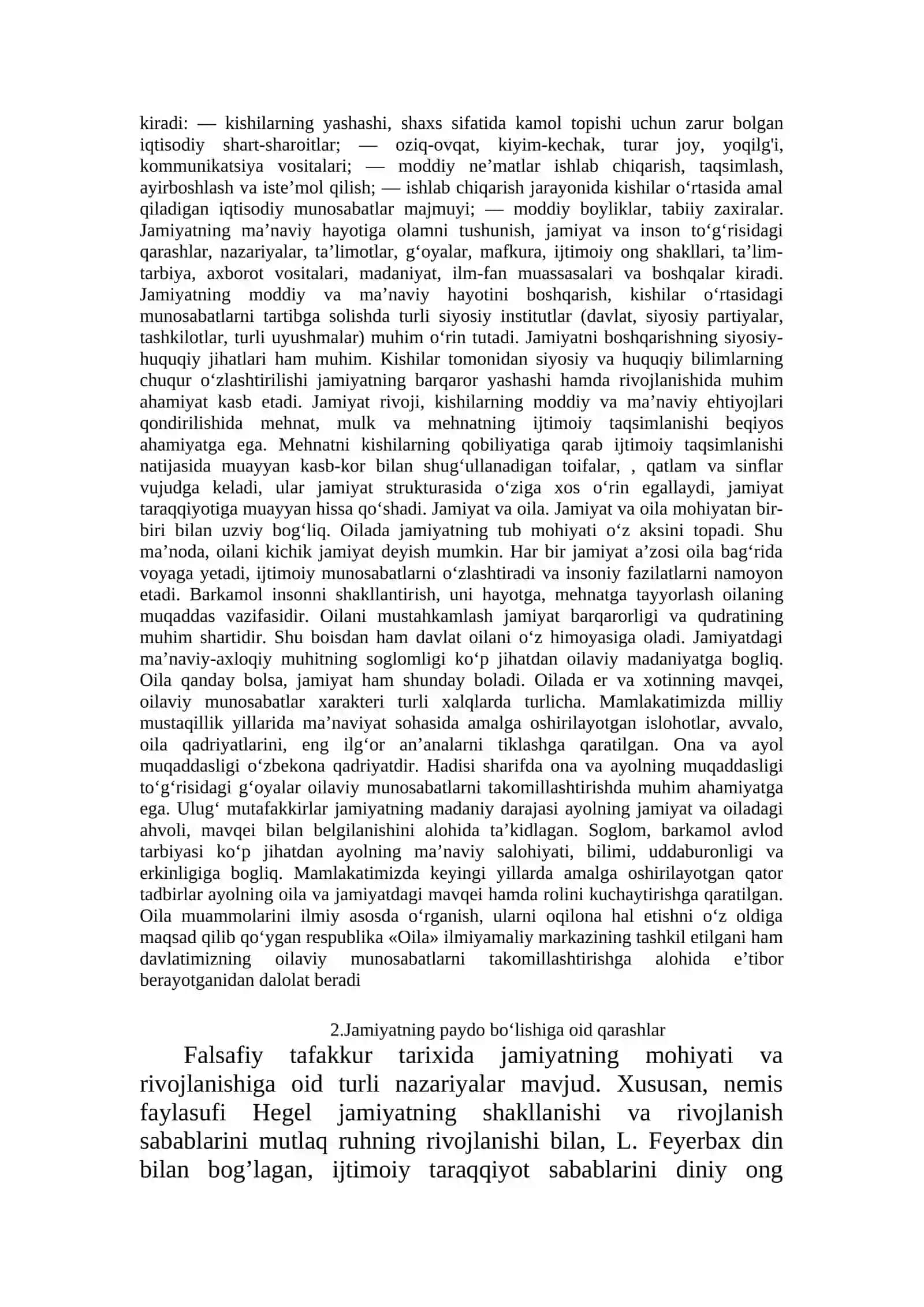 Jamiyat falsafasi 3