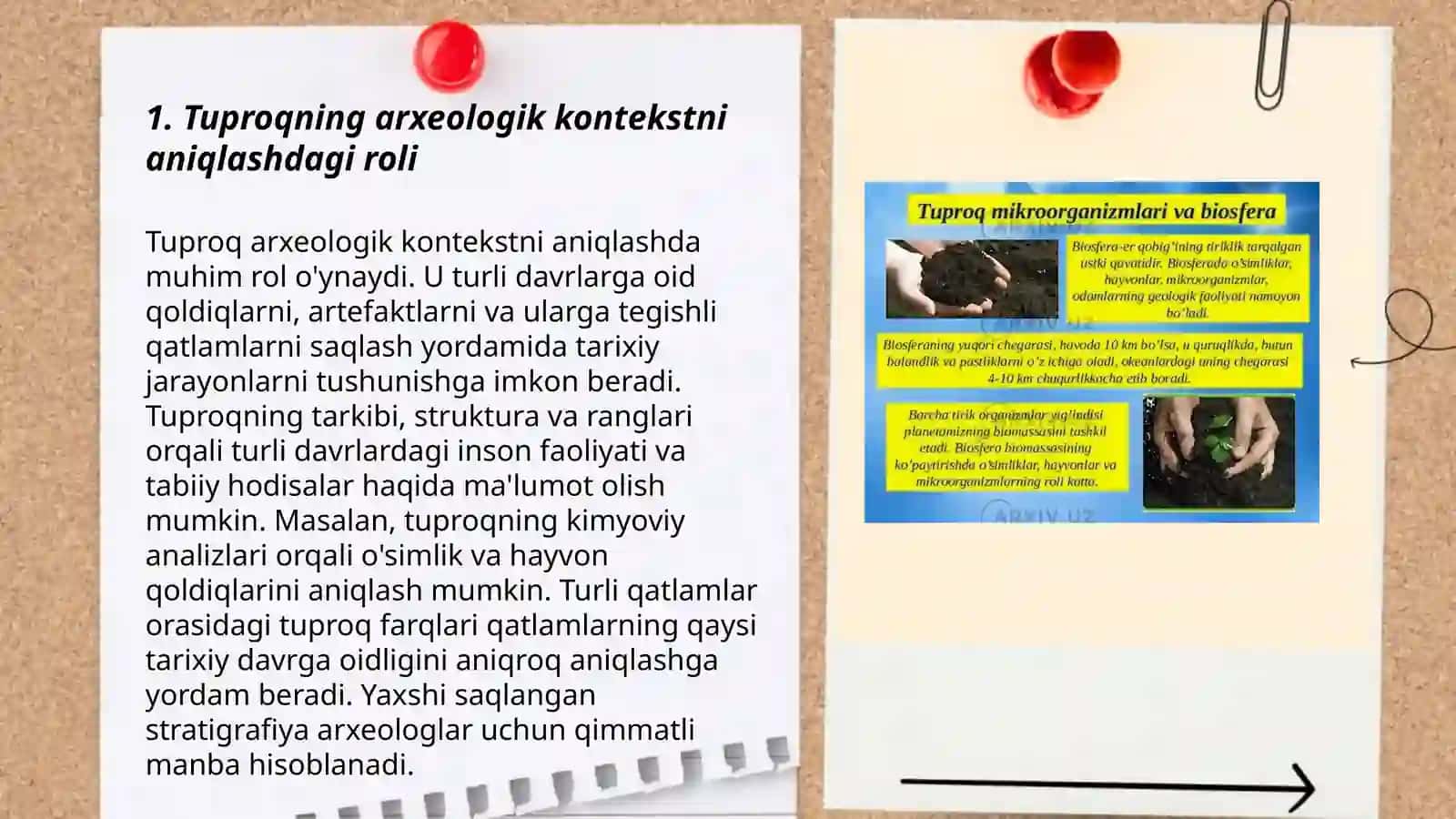 Tuproqlarning arxeologiyadagi õrni 3