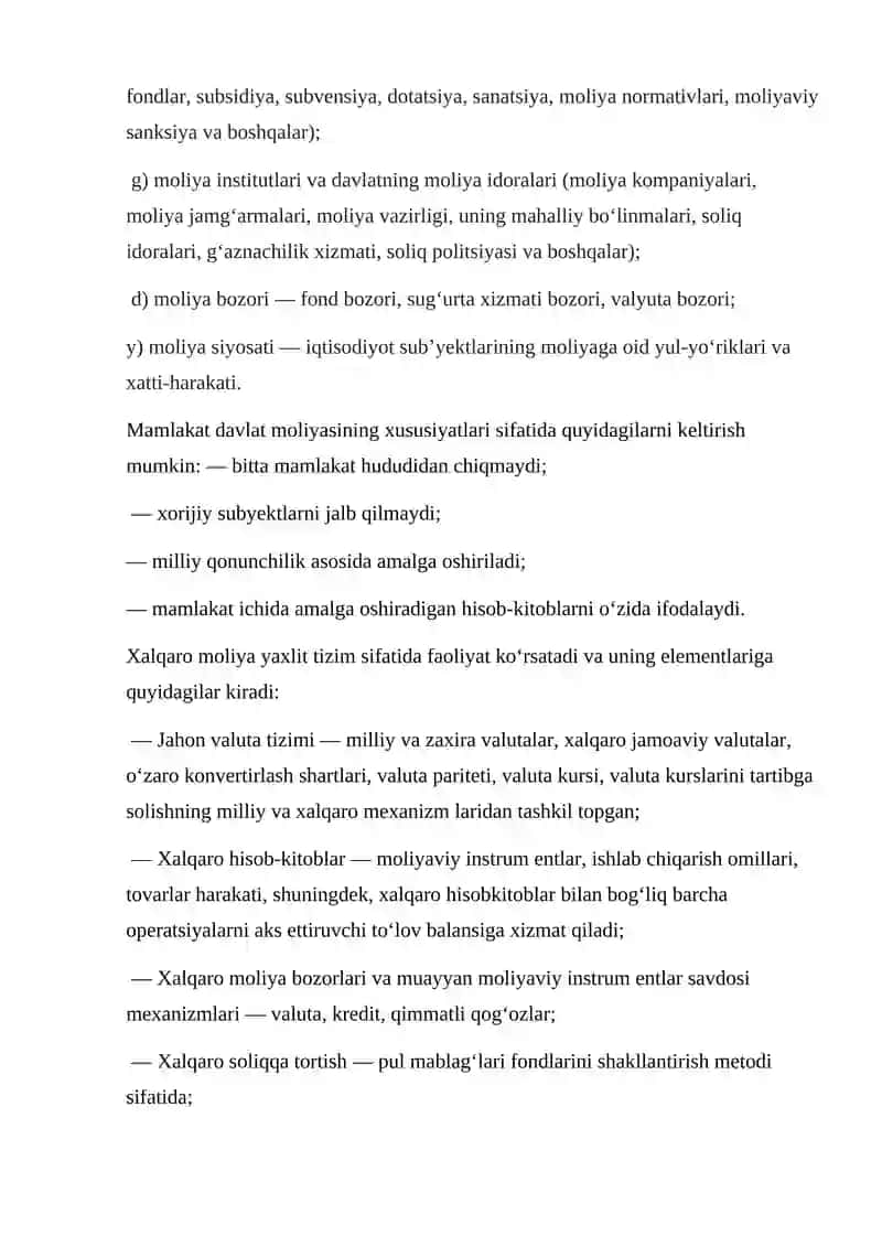 O’zbekiston Respublikasi moliya tizimi 3