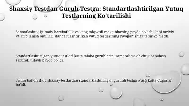 Tarbiya diagnostikasining tarixiy- tadrijiy asoslari 3