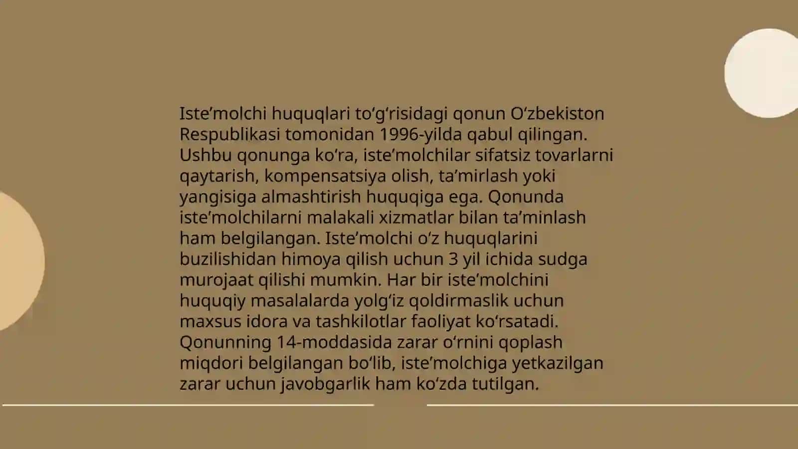 Isteʼmolchilar huquqlarining ustunligi 3