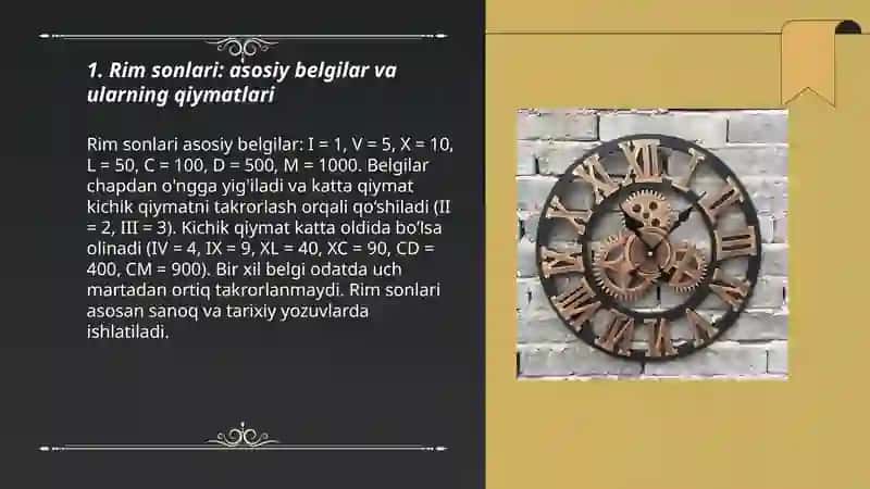 Rim sonlari 3