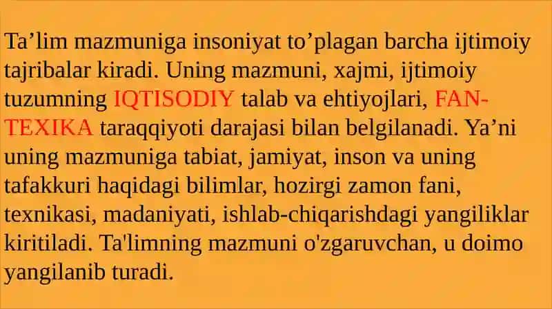 Ta'lim Metodlari va Vositalari 3