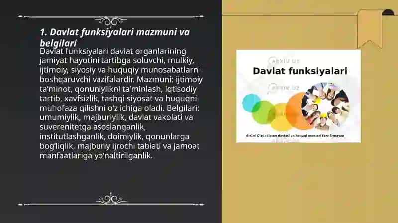 Davlat funksiyalari 3