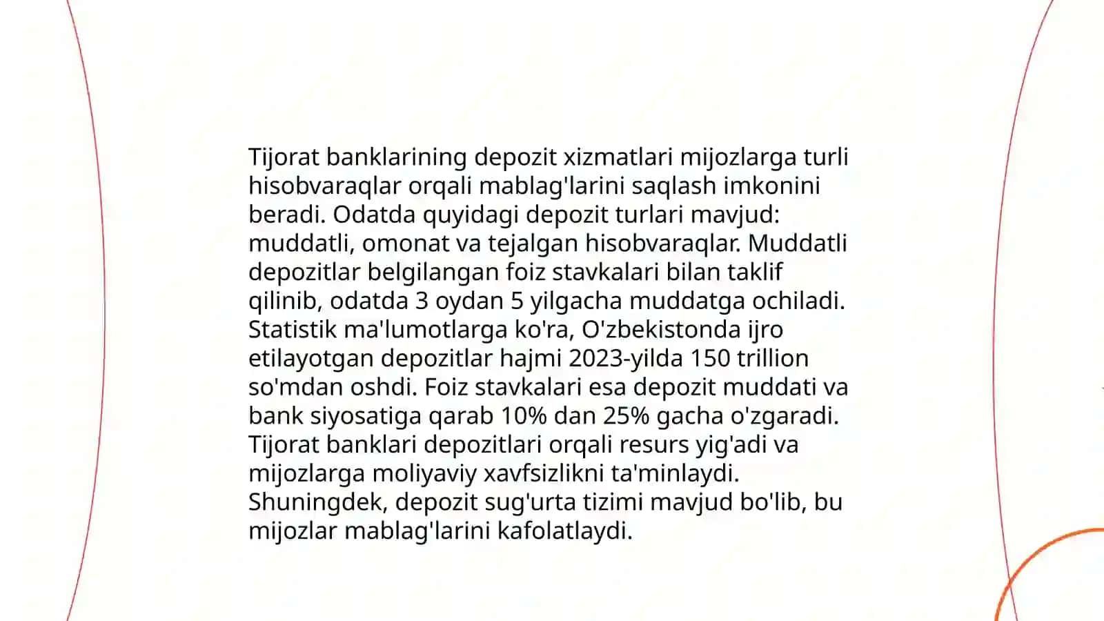 Tijorat banklarining depozit xizmatlari 3
