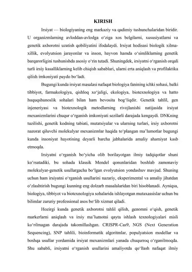 Irsiyatni oʻrganish usullarini amaliyotda qoʻllash 3