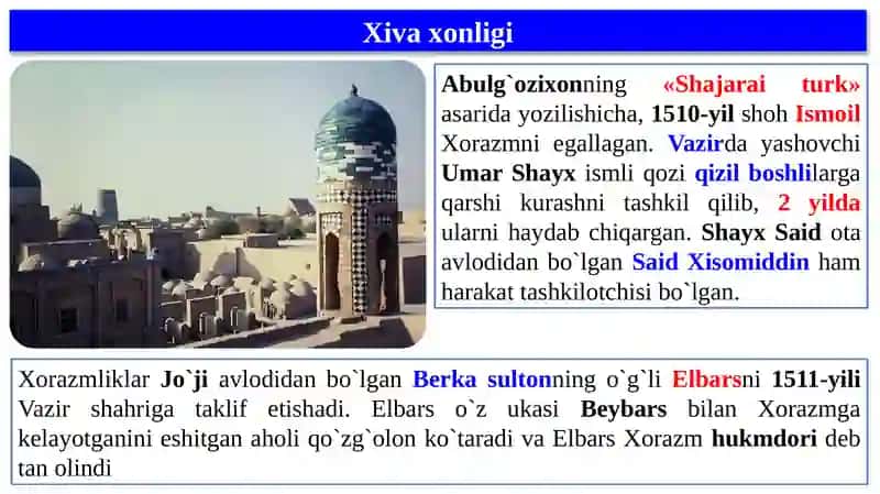 Xiva va Qo’qon xonliklari 3