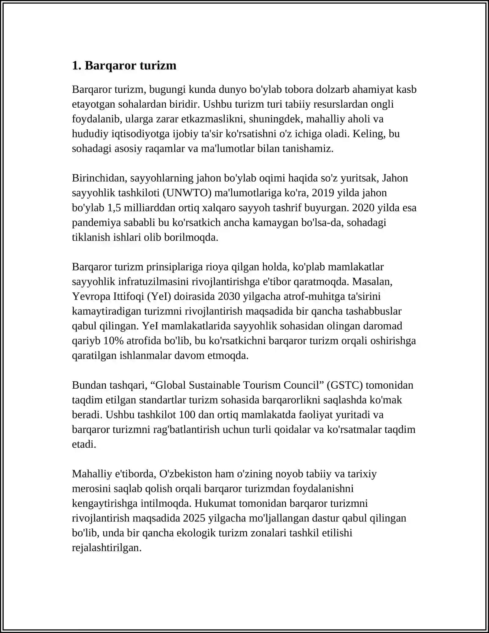 MINGTAQAVIY TURIZM FANINING MAQSADI VA VAZIFALARI 3