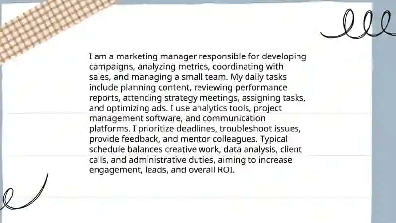 Marketing Manager Job Description 3