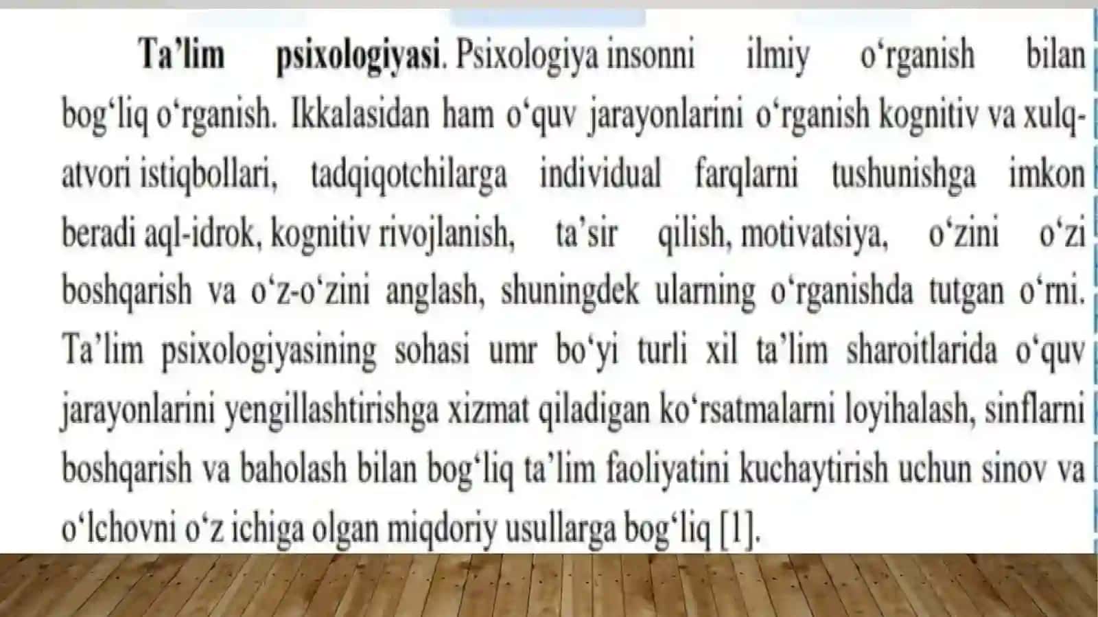 Psixologiyaning zamonaviy tendensiyalari 3