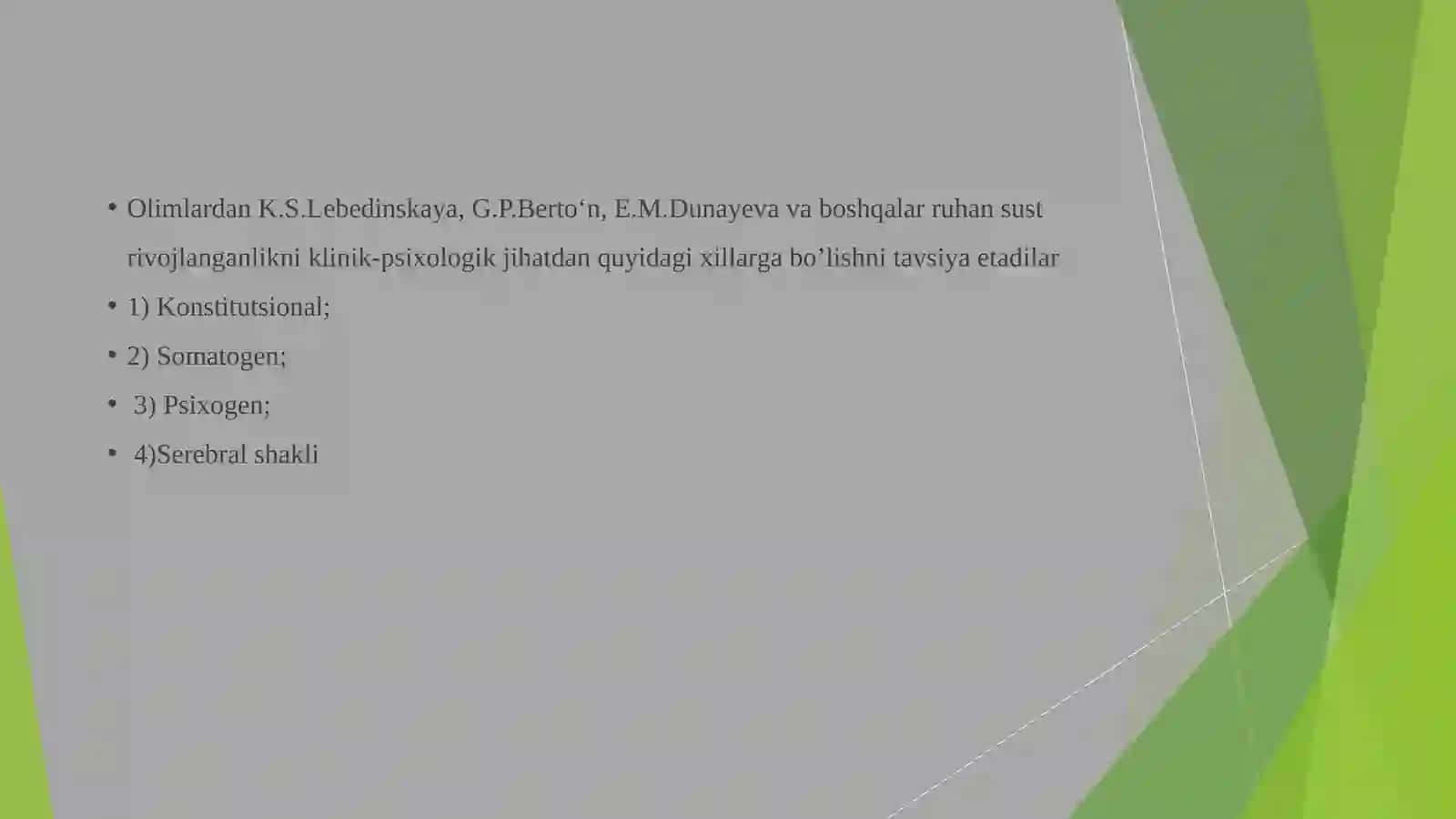 RUHIY RIVOJLANISHI SUSTLASHGAN BOLALAR 3