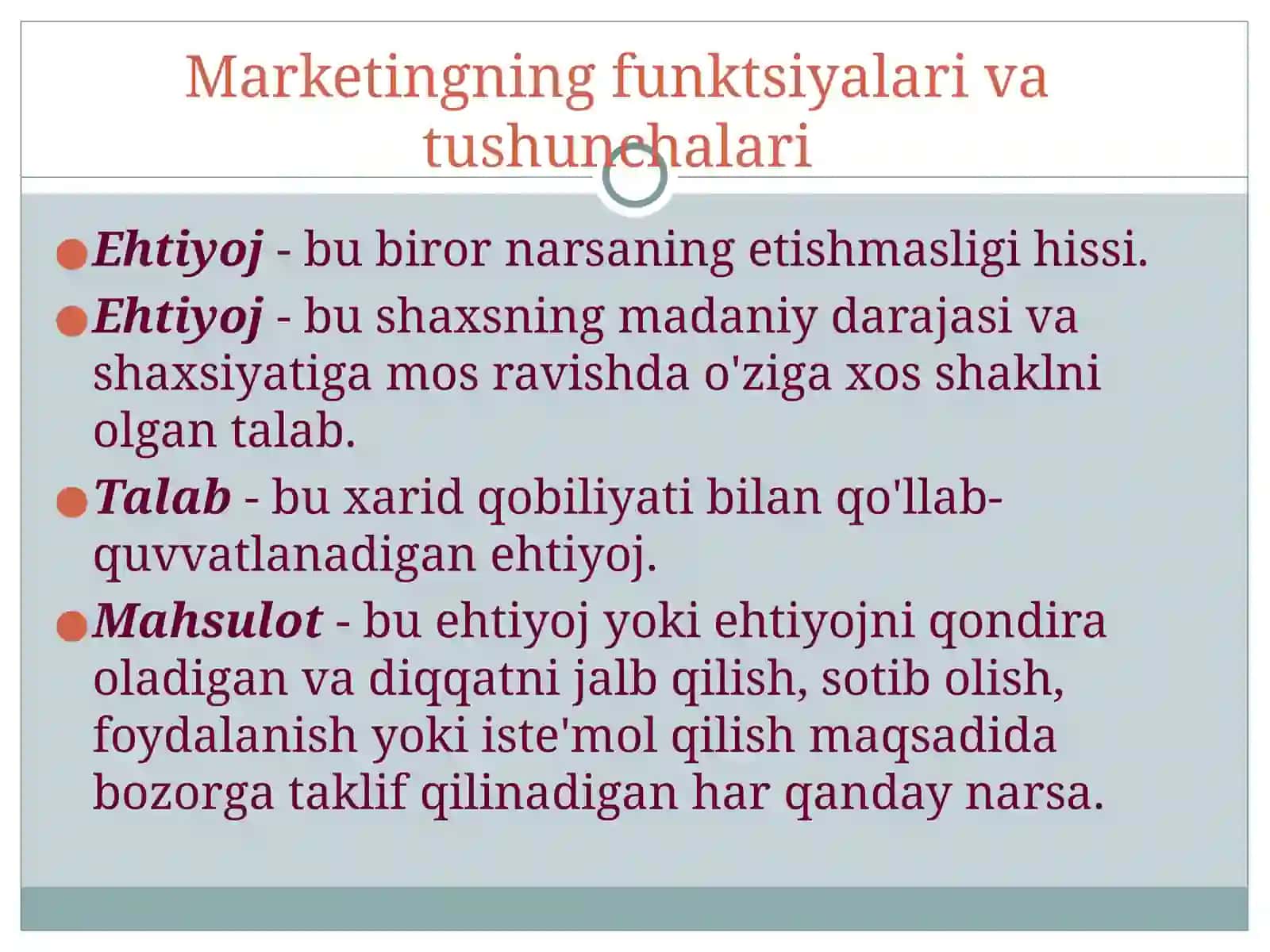 Marketing asoslari 3
