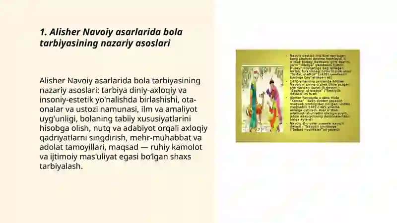 Alisher Navoiy asarlarida bola tarbiyasi 3