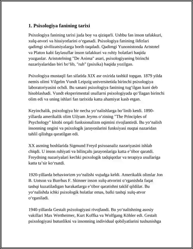 Psixologiya fanining tarixi 3