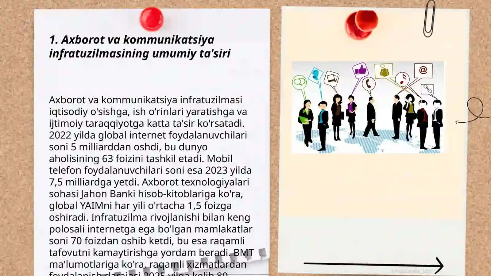 Axborot kommunikatsiya infratuzilmasining bozorlarga ta'siri Abdullayev Davronbek 3