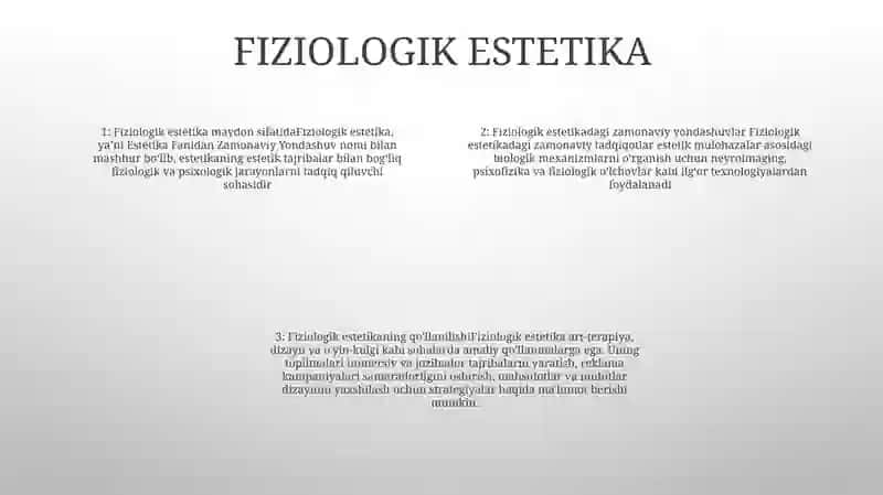 Estetika Fanidan Zamonaviy Yondashuv 3