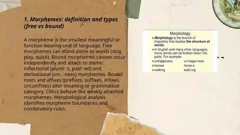 Morphology the words of language 3