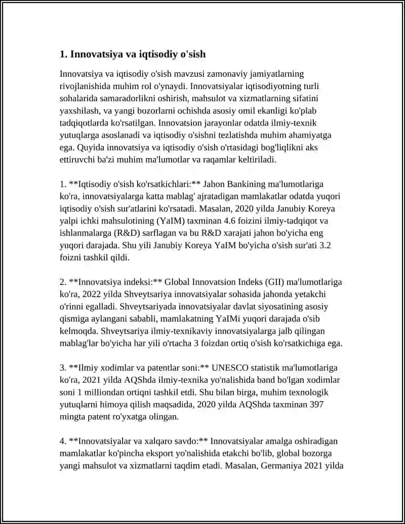 INOVATSION IQTISODIYOT 3