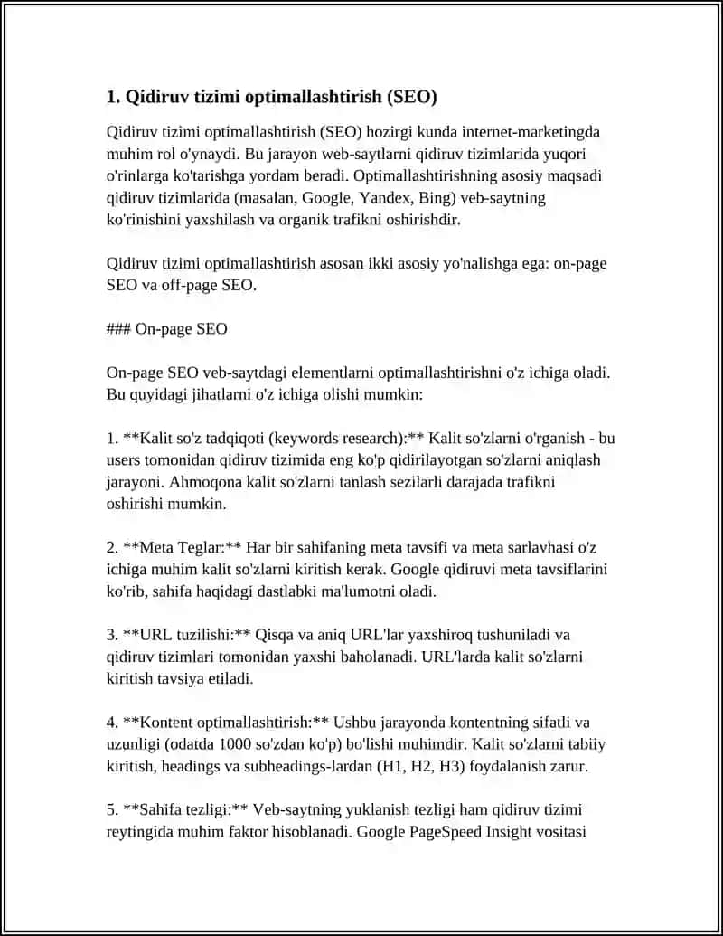 INTERNET MARKETING BILAN ISHLASH 3