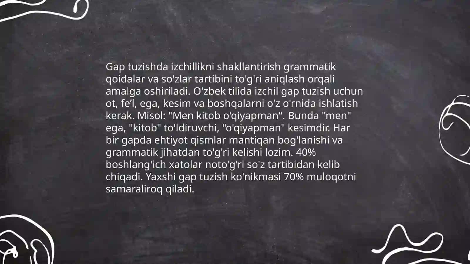 Gap ustida ishlashdagi izchillik 3
