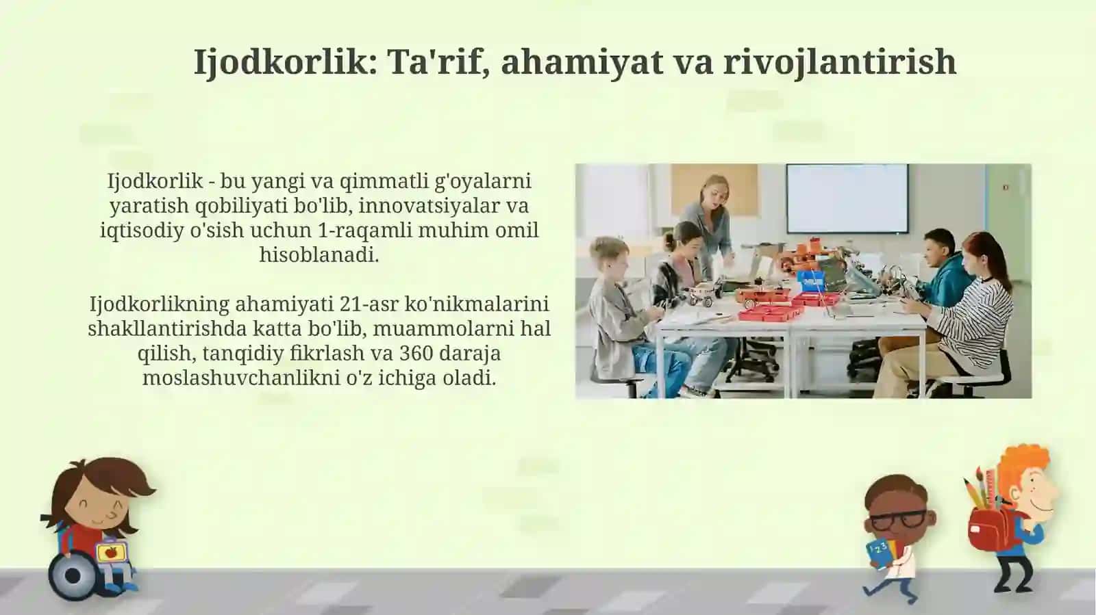 Interfaol metod asosida ijodkorlik koʻnikmalarinirivojlantirish 3