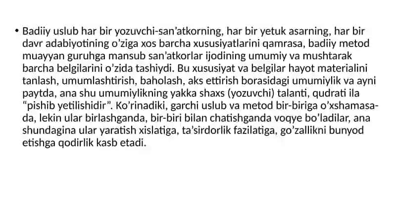 Adabiy yo‘nalishlar: realizm, romantizm, naturalizm 3