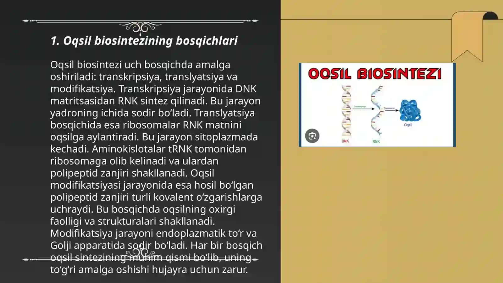 Oqsil biosintezi 3