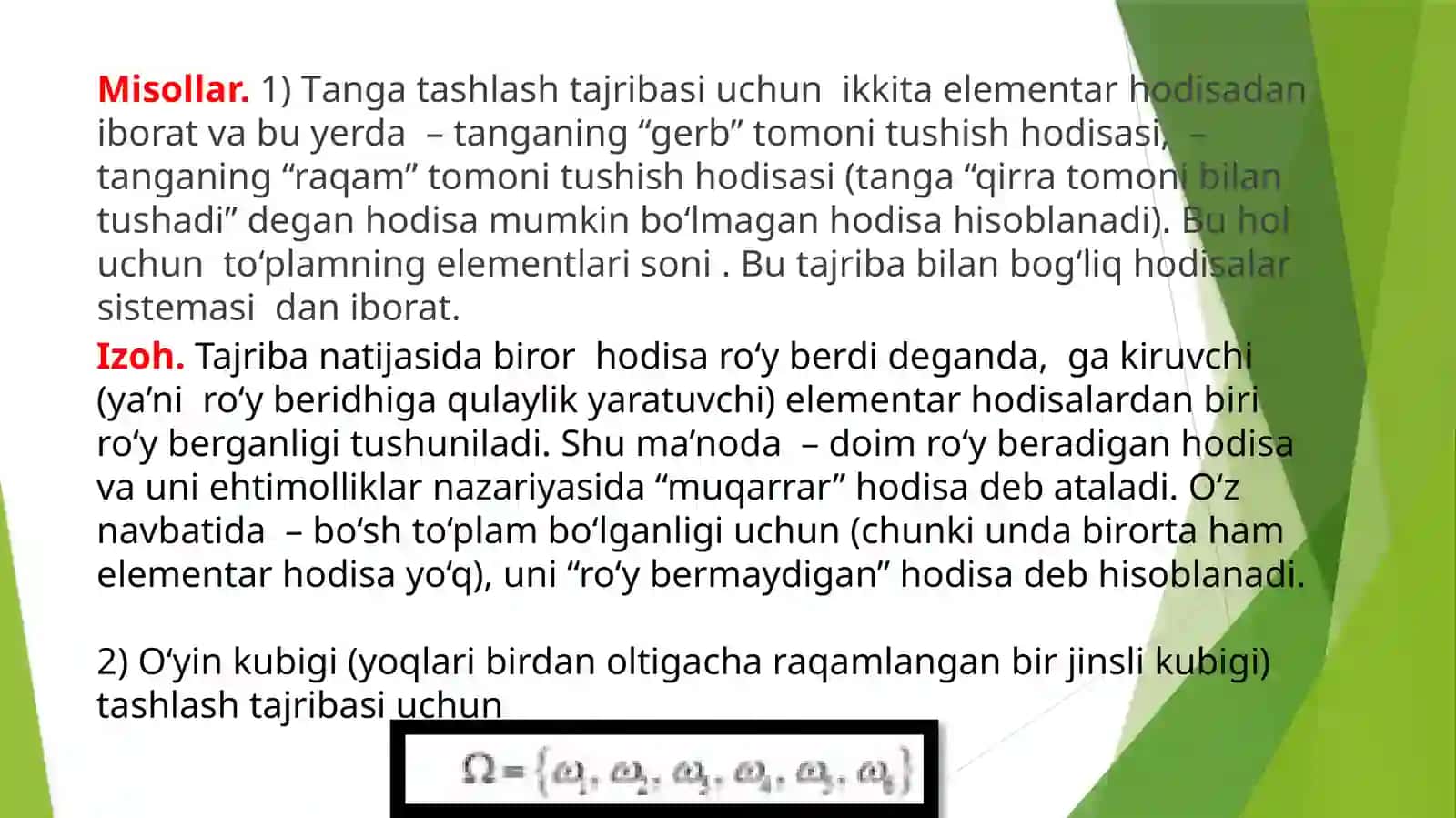 Elementarhodisalar fazosi 3
