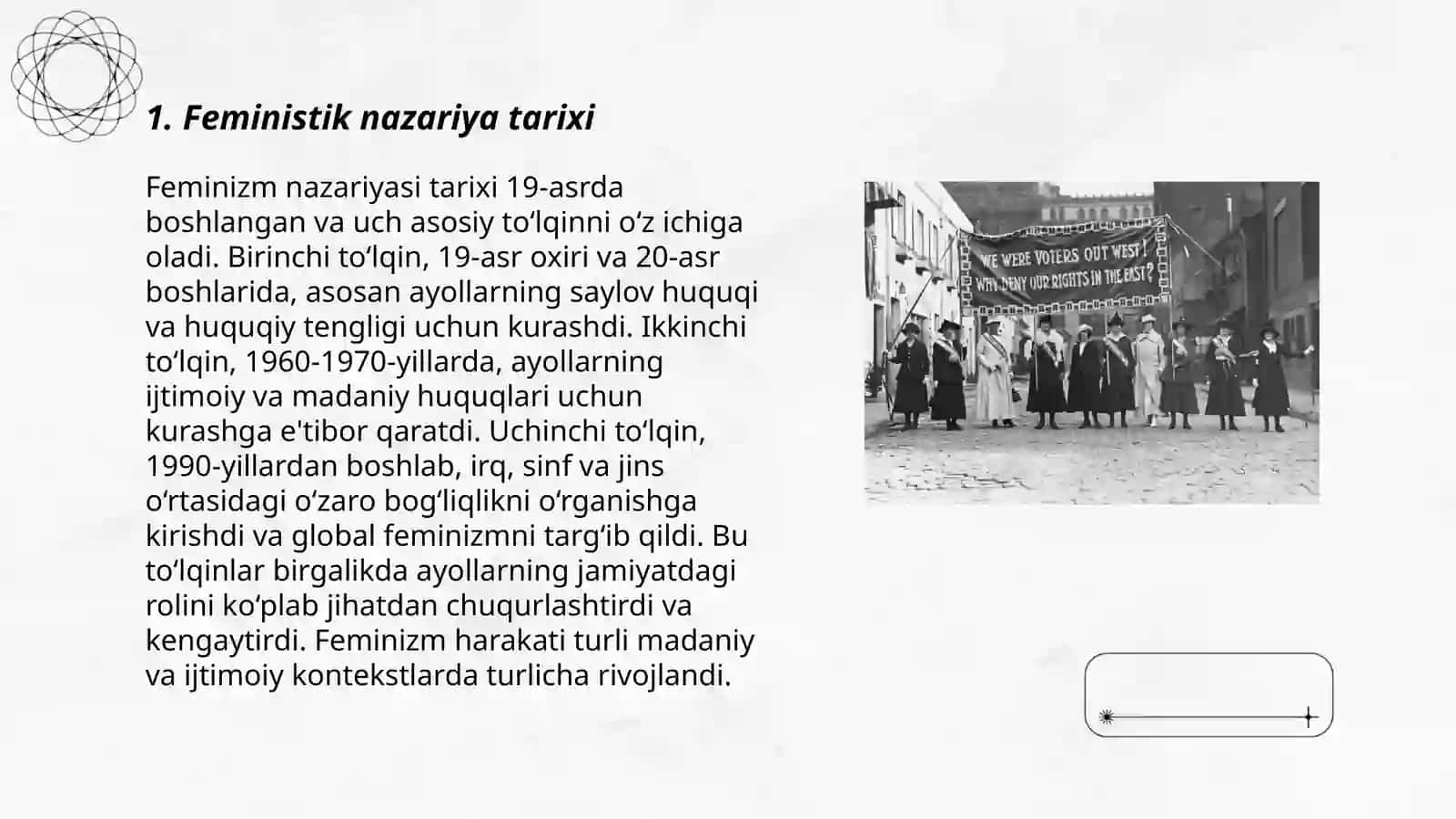 Feminizm harakatlari 3